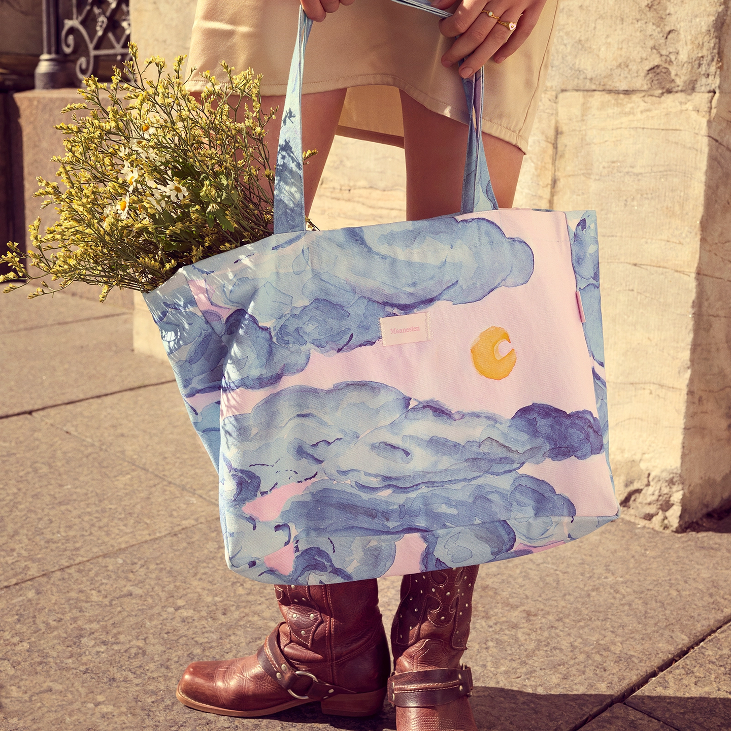 Big Canvas Totebag Moonshine Rose