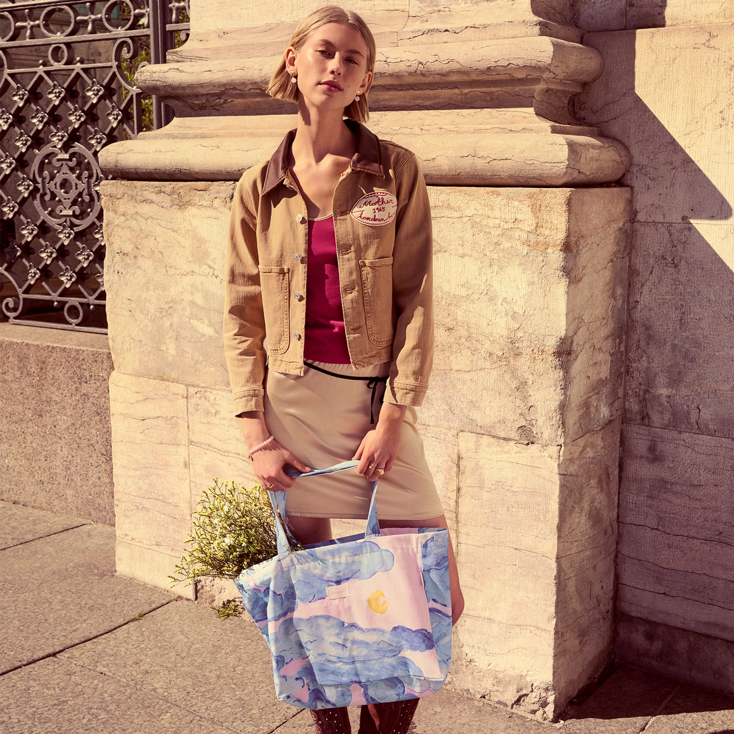 Big Canvas Totebag Moonshine Rose