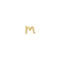 M Alphabet Single Earring