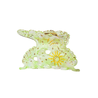 Papillon Hair Claw Lime