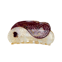 Peace Hair Claw Plum